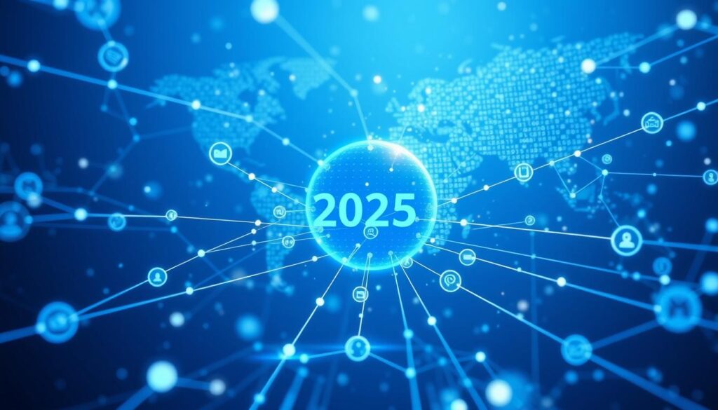Futuristic visualization of SaaS partner ecosystems beyond 2025 for channel partner SaaS program models Futuristic visualization of SaaS partner ecosystems beyond 2025 for channel partner SaaS program models